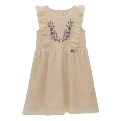 Vestido Niña Magnolia Beige