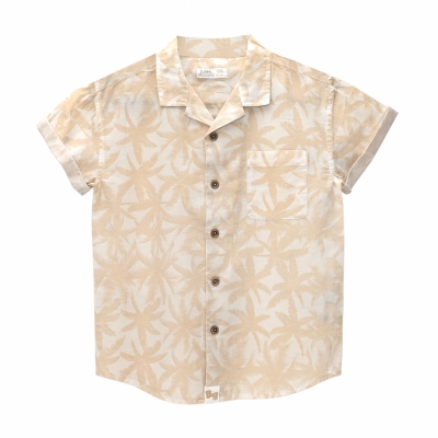 Camisa Niño Palms Beige Teens