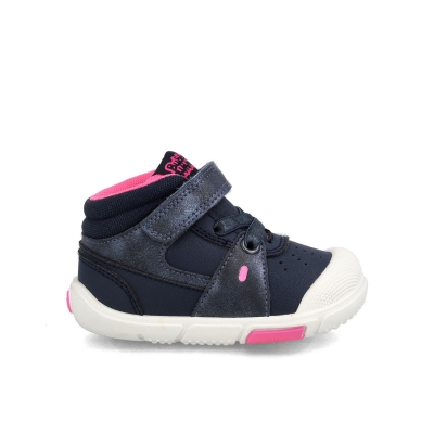 Botín Niña Echo Azul-Rosado